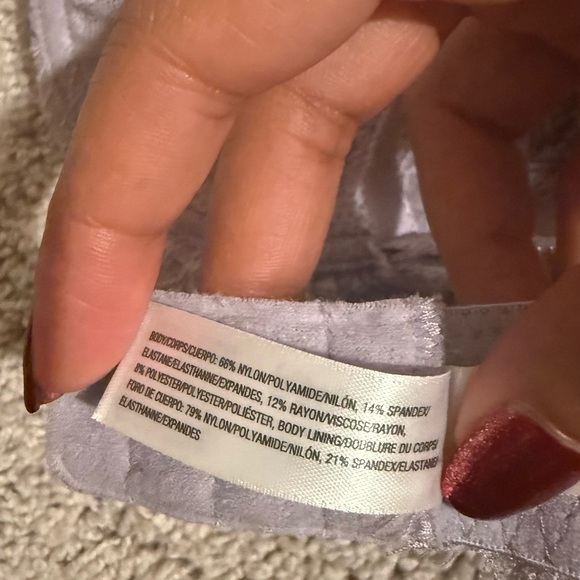 Wacoal b.tempt’d Purple Lace Bra with Scalloped Trim - Picture 11 of 13